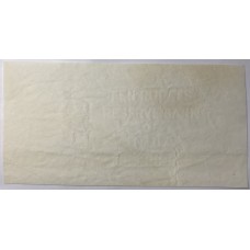 INDIA 1943 . TEN 10 RUPEES BANKNOTE . RARE ERROR . BLANK . WATERMARK PAPER